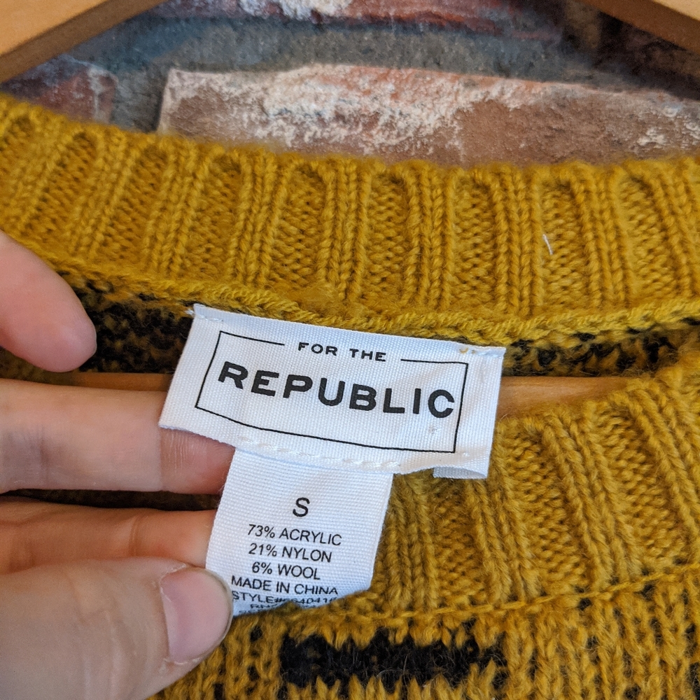 For the Republic Leopard Print Oversized Sweater - Picture 6 of 8
